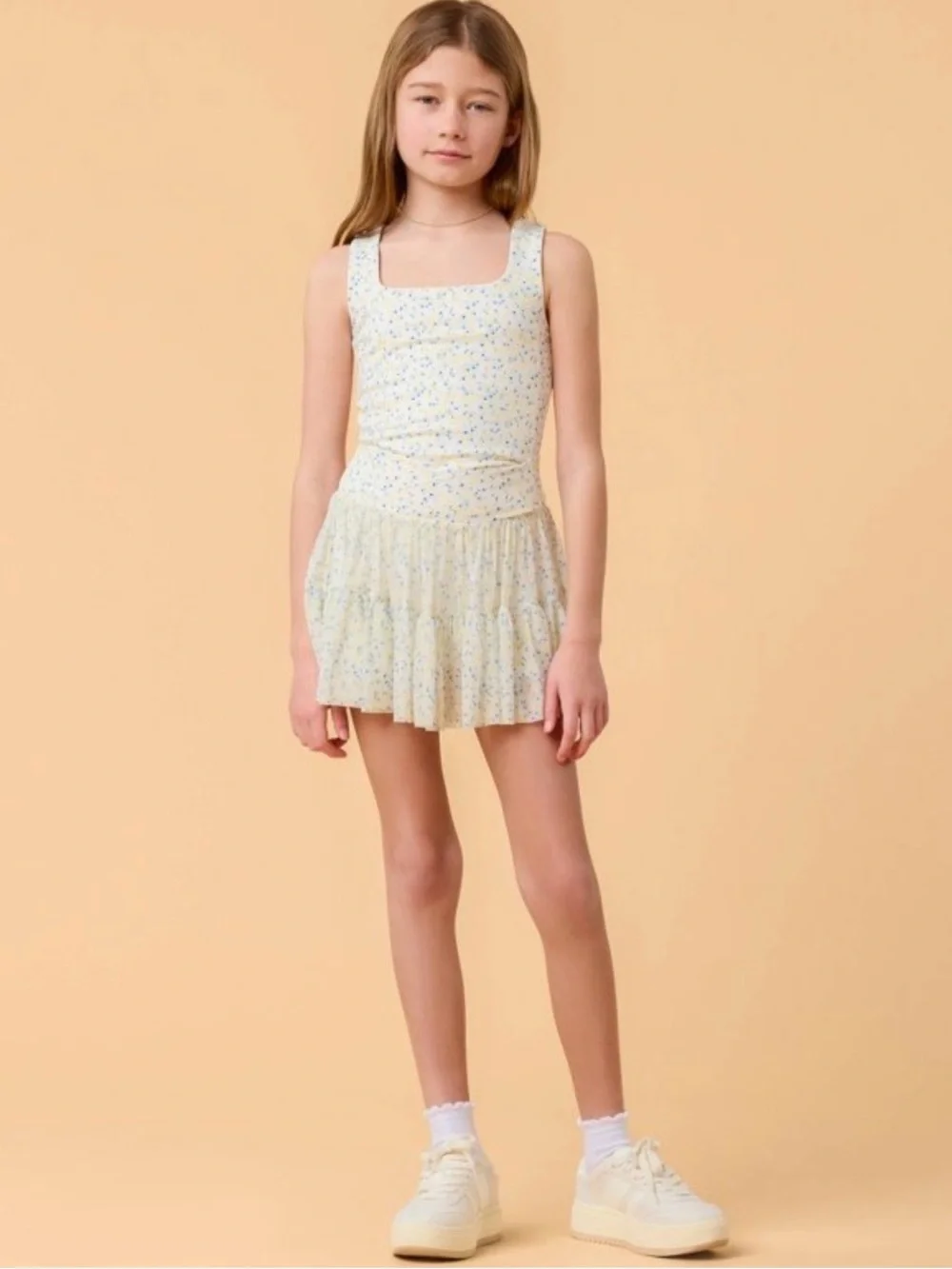 🌼‼️🔥🆕 Blogilates Girls’ Yellow Ballerina Skort